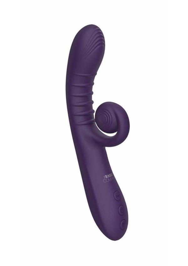The Rabbit Company The Rolling Rabbit Rechargeable Silicone Vibrator - Purple - Image 3