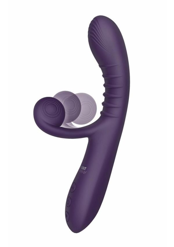 The Rabbit Company The Rolling Rabbit Rechargeable Silicone Vibrator - Purple - Image 4