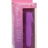 First Time Rechargeable Silicone Hummer Stimulator - Purple