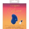 Cashmere Dual Finger Massager Rechargeable Silicone Vibrator - Blue