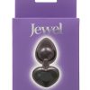 Jewel Black Diamond Heart Anal Plug - Small - Black