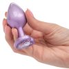 Jewel Amethyst Heart Anal Plug - Large - Purple - Image 4
