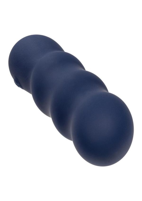 Cashmere Satin Swirl G Rechargeable Silicone G-Spot Vibrator - Blue - Image 3
