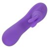Flex Bend and Hold Double Rumbler Rechargeable Silicone Rabbit Vibrator - Purple - Image 3