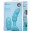 B-Vibe Remote Control Rimming P-Spot Rechargeable Silicone Plug - Teal