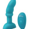 B-Vibe Remote Control Rimming P-Spot Rechargeable Silicone Plug - Teal