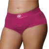 Ouch! Vibrating Strap-On Brief Rechargeable - XL/2XL - Pink