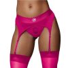 Ouch! Vibrating Strap-On Thong Rechargeable - M/L - Pink