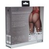 Ouch! Vibrating Strap-On Thong Rechargeable - M/L - Red - Image 4