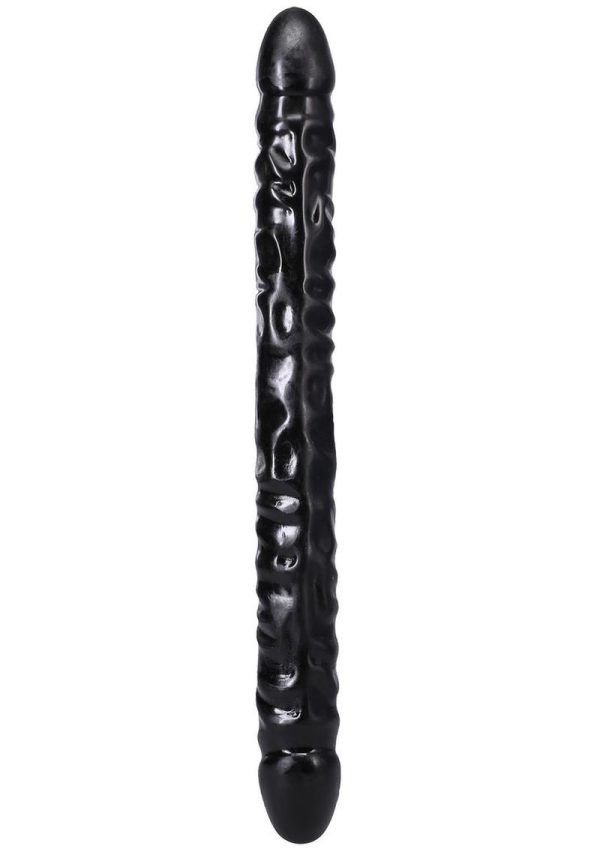 Classic Double Header Veined Dong 18 Inch Black - Image 3