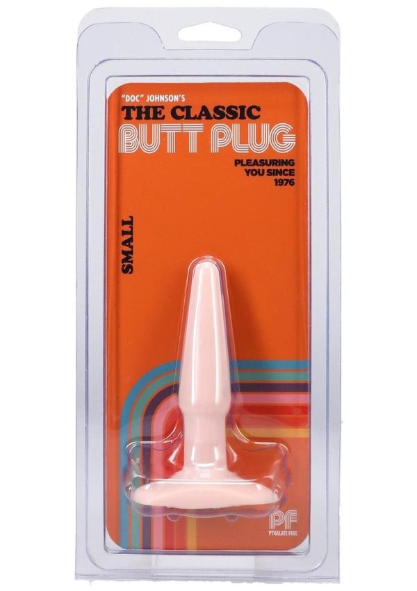 Classic Butt Plug Small Sil A Gel 4.5 Inch Flesh - Image 2