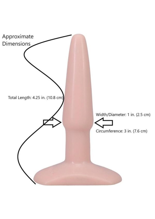 Classic Butt Plug Small Sil A Gel 4.5 Inch Flesh - Image 4
