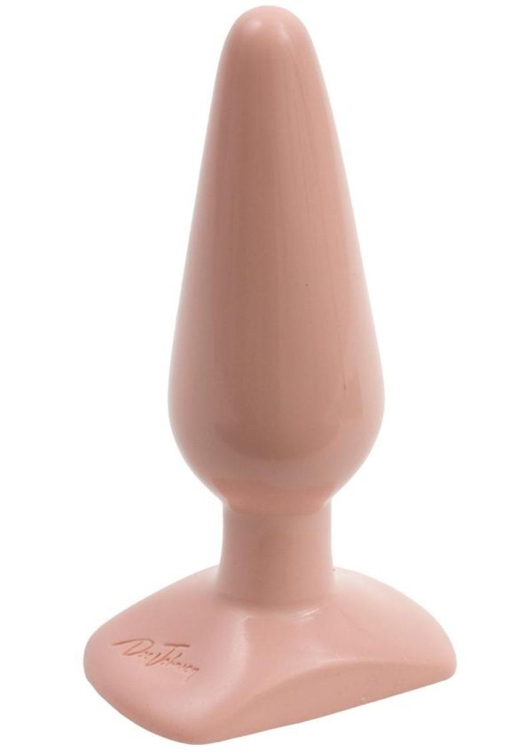 Classic Butt Plug Medium Sil A Gel 5.5 Inch Flesh - Image 3