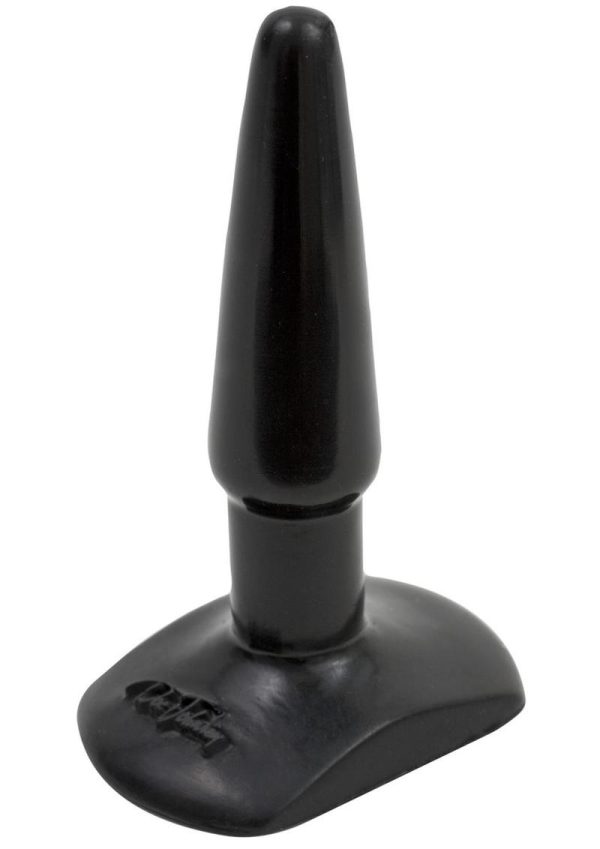 Classic Butt Plug Small Sil A Gel 4.5 Inch Black - Image 4