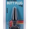 Classic Butt Plug Medium Sil A Gel 5.5 Inch Black - Image 2