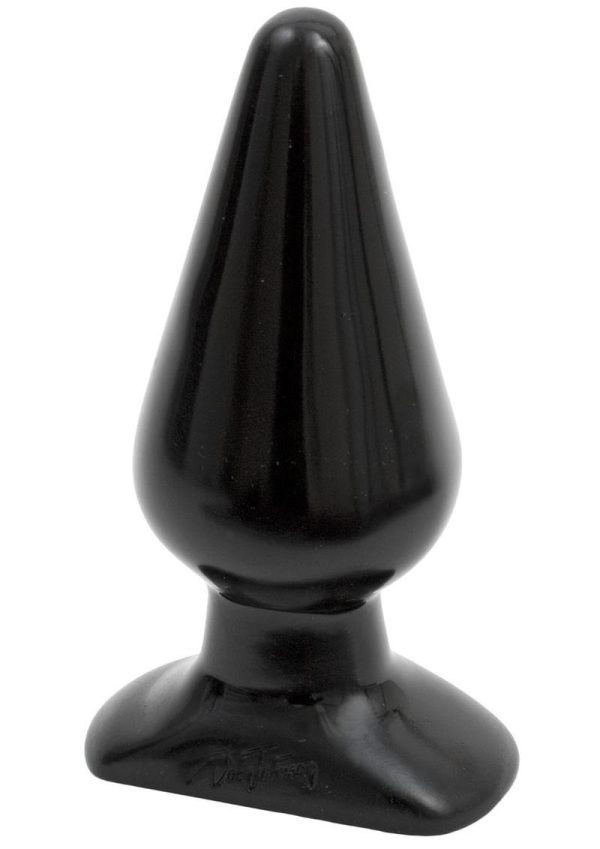 Classic Butt Plug Large Sil A Gel 6 Inch Large Black - Image 2