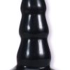 Triple Ripple Butt Plug - Large - Black