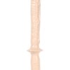 Classic The Manhandler with Handle Dildo 10in - Vanilla