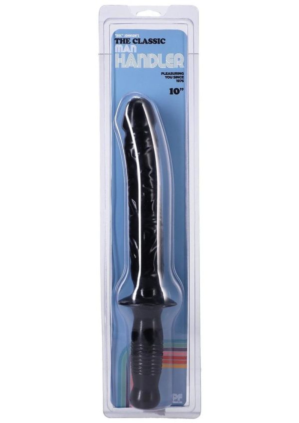 The Man Handler Sex Wand Dong Sil A Gel 10 Inch Black - Image 2