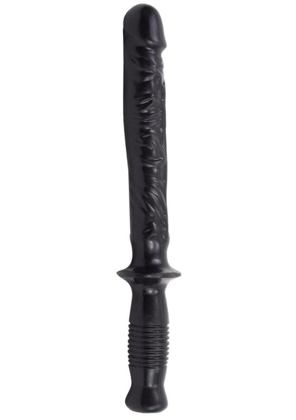 The Man Handler Sex Wand Dong Sil A Gel 10 Inch Black - Image 3