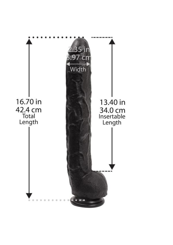 Dick Rambone Cock Sil A Gel 17 Inch Black - Image 4