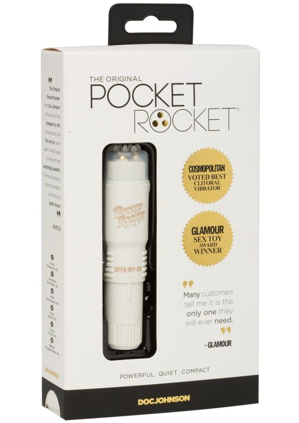 Pocket Rocket Mini Massager 4 Inch Ivory - Image 2