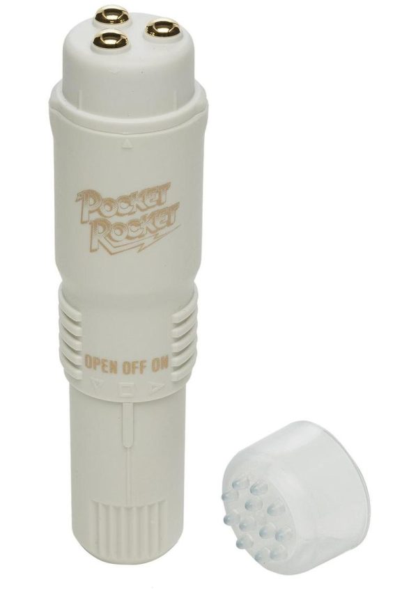 Pocket Rocket Mini Massager 4 Inch Ivory - Image 3