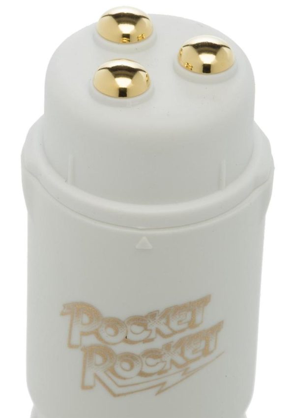 Pocket Rocket Mini Massager 4 Inch Ivory - Image 4