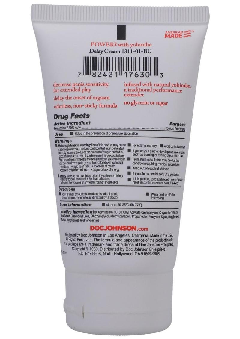Power And Delay Cream For Men 2 Ounce - Bulk - Image 2
