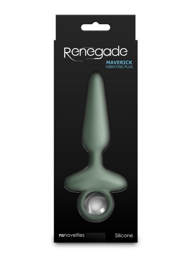 Renegade Maverick Rechargeable Silicone Anal Plug - Green - Image 4