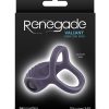 Renegade Valiant Rechargeable Silicone Cock and Ball Ring - Gray