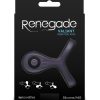 Renegade Valiant Rechargeable Silicone Cock and Ball Ring - Gray - Image 4