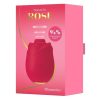 Womanizer Rose Rechargeable Silicone Air Pulse Clitoral Vibrator - Red/Gold