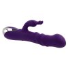 Playboy Bunny Punch Rechargeable Silicone Rabbit Vibrator with Twirly G-Spot Head - Purple - Image 3