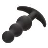 Boundless Vibrating Beaded Plug Rechargeable Silicone Anal Plug - Black - Image 3
