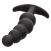 Boundless Vibrating X5 Beaded Plug Rechargeable Silicone Anal Plug - Black - Image 3