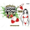 Sweet and Sour Gummy Thong and Bra - Red