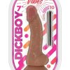 Dickboy Vibes Rechargeable Silicone Multi Speed Dildo 7In - Caramel