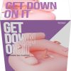 Get Down On It Inflatable Cushion with Wired Remote Control and Vibrating Silicone Dildo Plus Wrist/Leg Straps - Fuchsia