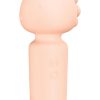 Wet Dreams Beaky Rechargeable Silicone Multi-Speed Horned Mini Wand - Orange Peach