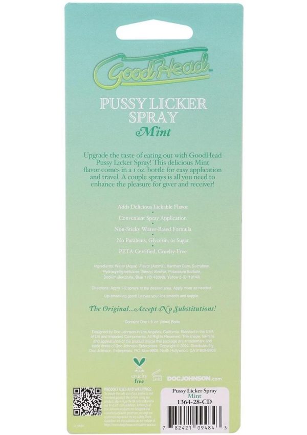 GoodHead Pussy Licker Spray - Mint 1oz - Image 4