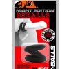 Oxballs Atomic Jock Z-Balls Cock Ring and Ball Stretcher Night Edition - Black