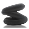 Oxballs Atomic Jock Z-Balls Cock Ring and Ball Stretcher Night Edition - Black