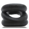 Oxballs Atomic Jock Z-Balls Cock Ring and Ball Stretcher Night Edition - Black - Image 3