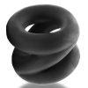 Oxballs Atomic Jock Z-Balls Cock Ring and Ball Stretcher Night Edition - Black - Image 4