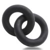 Oxballs Shackle Chained Linked Cock N Ball Rings Night Edition - Black