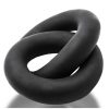 Oxballs Shackle Chained Linked Cock N Ball Rings Night Edition - Black - Image 3