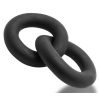 Oxballs Shackle Chained Linked Cock N Ball Rings Night Edition - Black - Image 4
