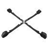 Velvet Noir Adjustable Hog Tie and Cuff Set - Black