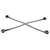 Velvet Noir Adjustable Hog Tie and Cuff Set - Black - Image 4